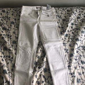 zara white skinny jeans